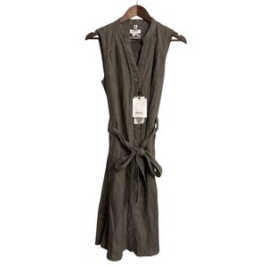 NEW Malvin I love Linen shirt dress women's medium 8 neutral minimalist Germany